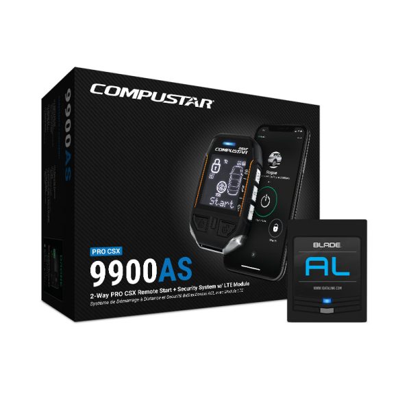 Compustar CSX9900-BL 2-Way T12 LoRa Security & Remote Start Bundle w/Drone LTE + BLADE-AL